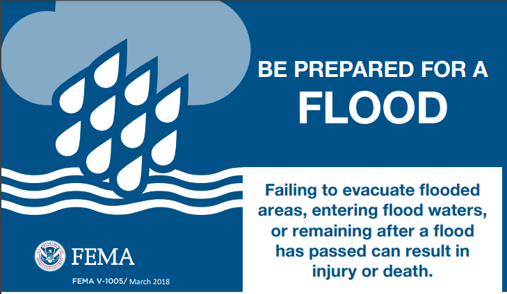 be prepared for a flood page